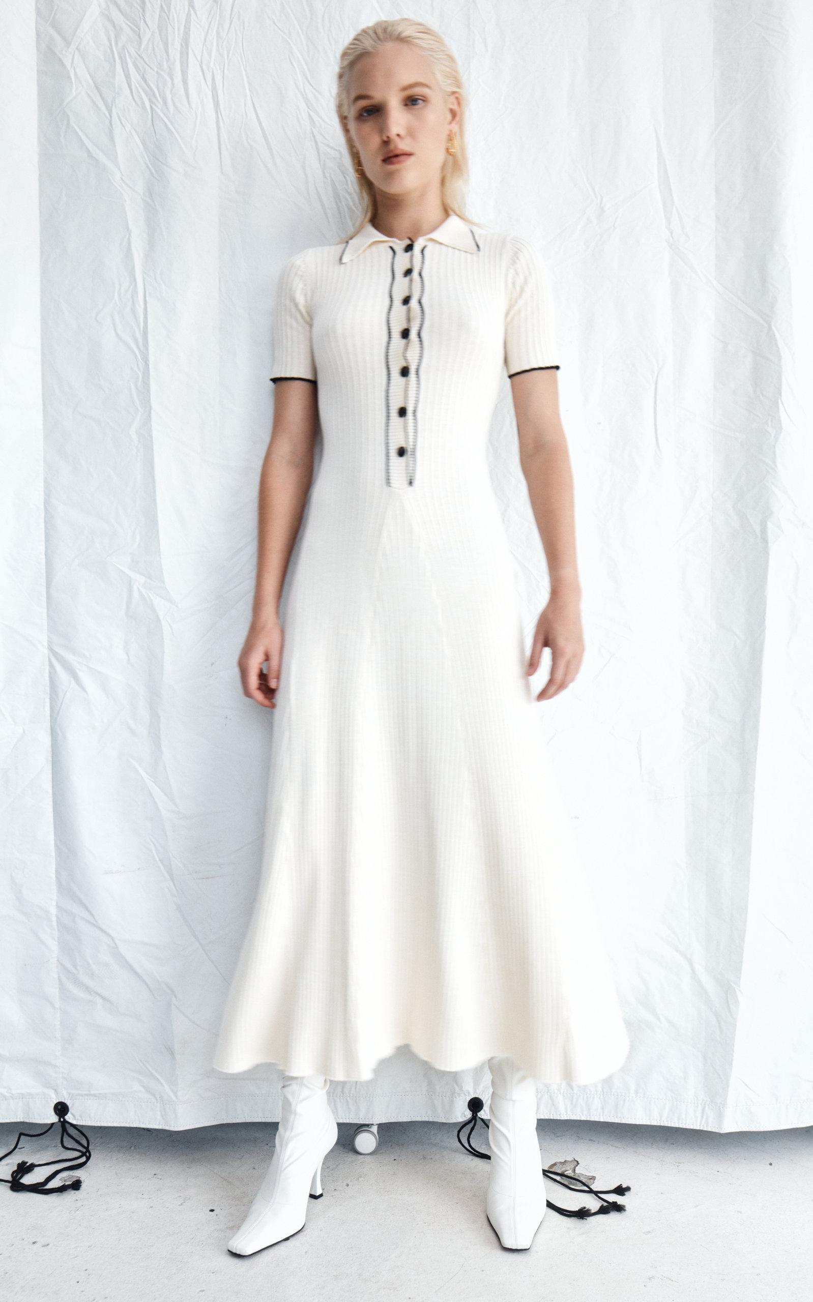 626-anna-quan-white-Laurel-Ribbed-knit-Cotton-Maxi-Polo-Dress