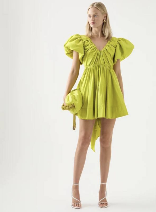 Aje Greta Bow Back Dress for rent.