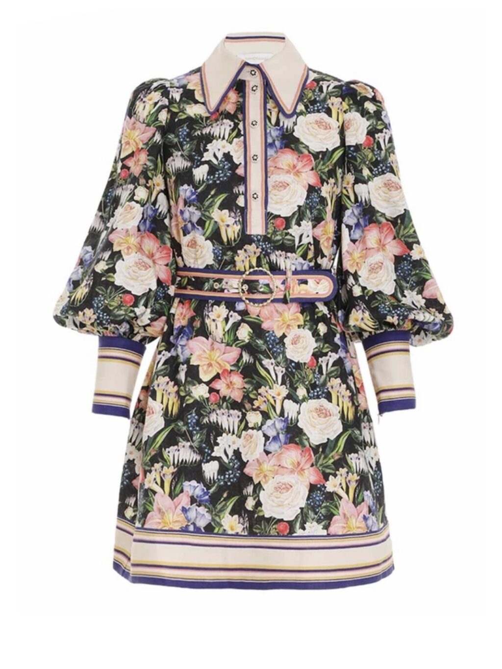 Zimmermann Coaster Long Sleeve Tunic Dress for hire.
