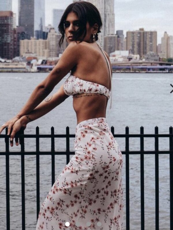 Jagger and Stone What a Feeling Midi Skirt and Crop Top for hire