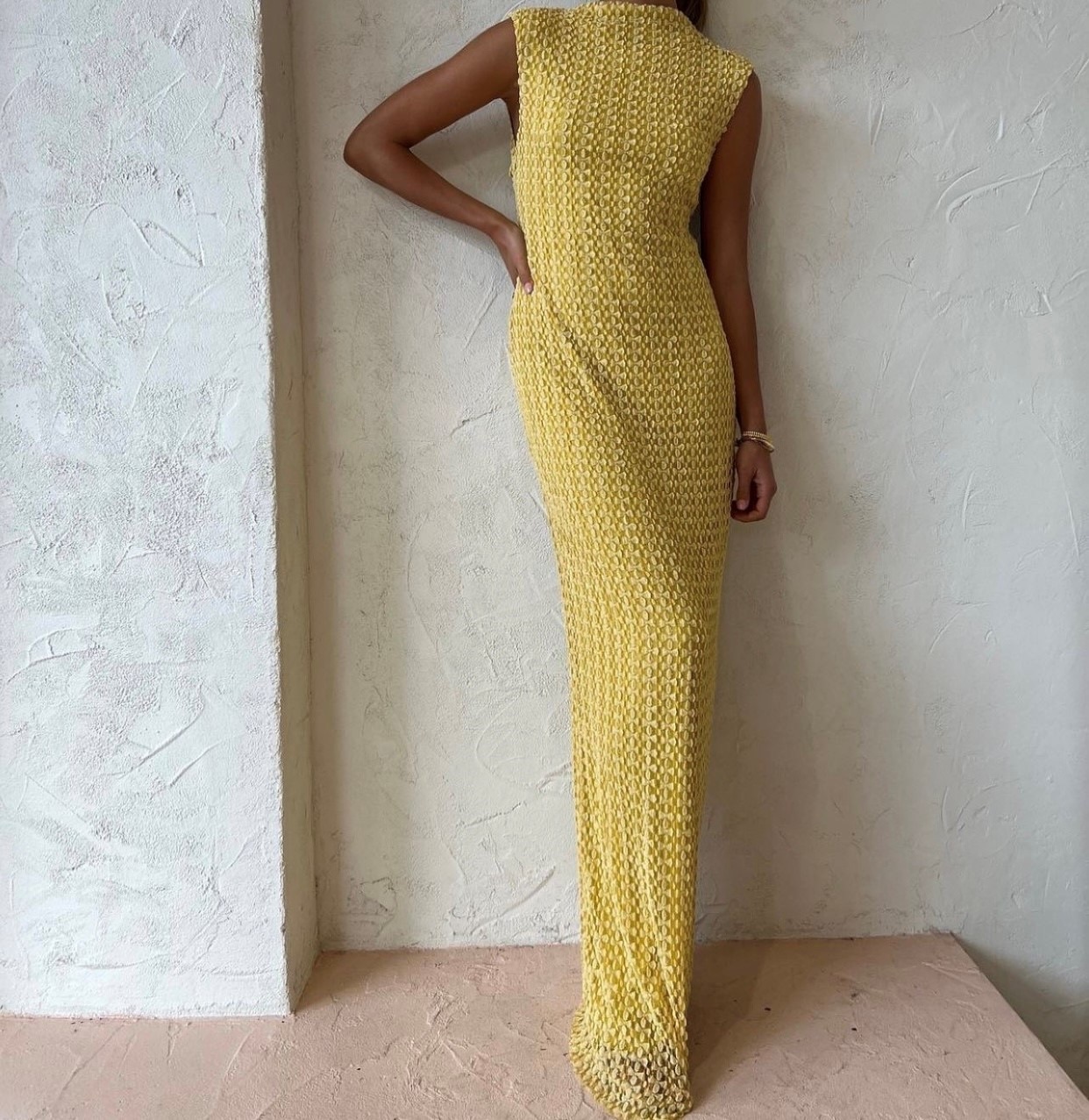 Camilla and Marc Riviera Column Dress, Yellow – Plus One Dress Hire
