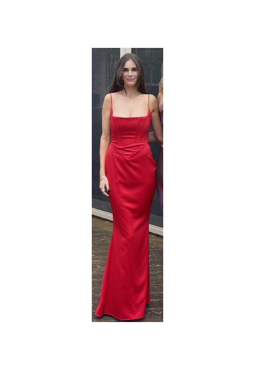 House of CB - Red Asymmetric Drape Mini Corset Dress (Medium) – Goldie's -  Designer Dress Hire